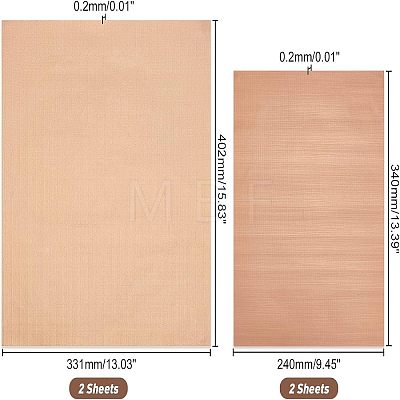 4Sheets 2 Style PTFE Barbecue Pad AJEW-FH0002-32-1