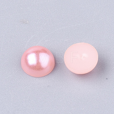 ABS Plastic Imitation Pearl Cabochons SACR-S738-10mm-Z17-1