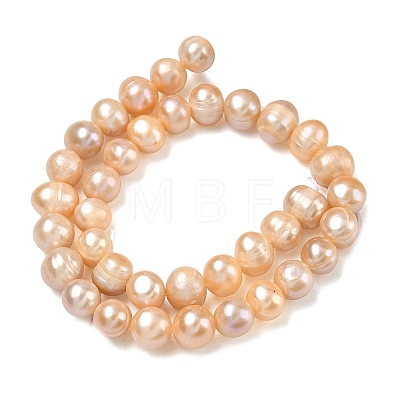Natural Cultured Freshwater Pearl Beads Strands PEAR-L034-12D-1