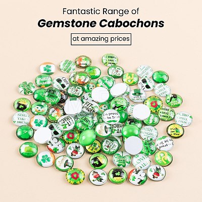 Glass Irish Cabochons GGLA-PH0006-01A-1