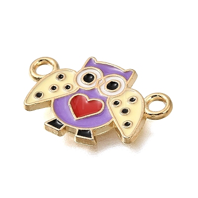 Alloy Enamel Connector Charms FIND-E049-05D-G-1