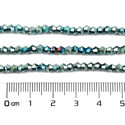 Transparent Electroplate Glass Beads Strands EGLA-A039-T3mm-UA06-1