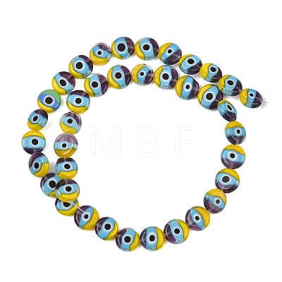 Handmade Evil Eye Lampwork Beads LAMP-C028-01A-03-1