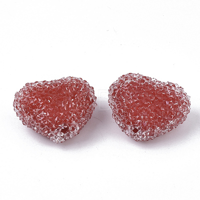 Resin Beads for Valentine's Day X-RESI-Q209-01-1