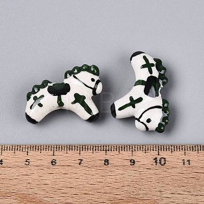 Handmade Porcelain Ceramic Beads PORC-Q005-01B-1
