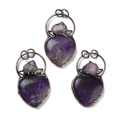 Natural Amethyst& Amethyst Big Pendants G-A221-04D-1