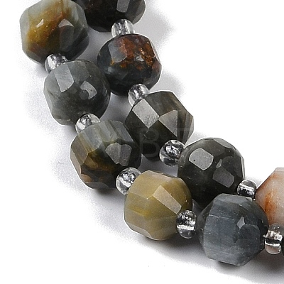 Natural Eagle Eye Stone Beads Strands G-O201B-124G-1