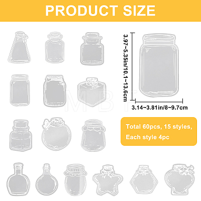 3 Styles Waterproof Self Adhesive Stamping Stickers Sets DIY-CP0011-04B-1