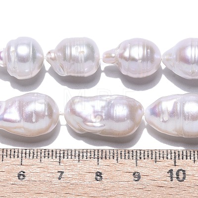 Natural Baroque Pearl Keshi Pearl Beads Strands PEAR-S019-02E-03-1
