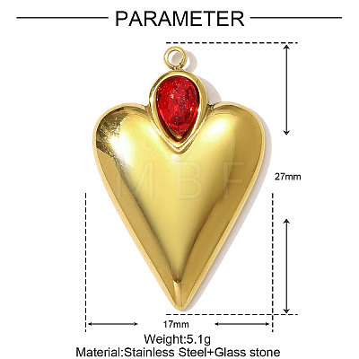 304 Stainless Steel Pendants STAS-OY001-60G-1
