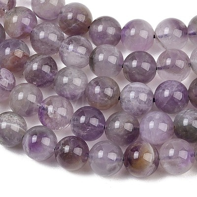 Natural Amethyst Beads Strands G-M445-8MM-01C-1