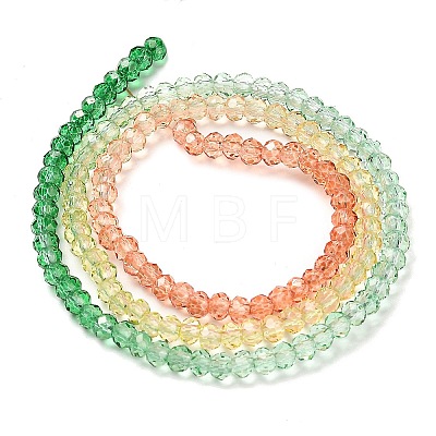 Transparent Painted Glass Beads Strands DGLA-A034-T1mm-A04-1