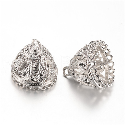 Alloy Pendant Bail Rhinestone Settings X-PALLOY-S090-20P-LF-1