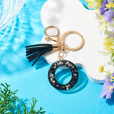 1Pc Resin Letter Keychains KEYC-TADJ0001-09O-1