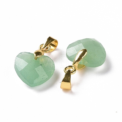 Natural Green Aventurine Pendants G-C023-07B-1