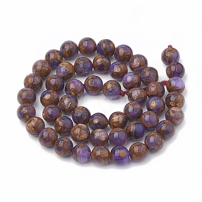 Natural Chalcedony Beads Strands G-S333-6mm-014A-1