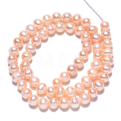 Natural Cultured Freshwater Pearl Beads Strands PEAR-N013-06D-1