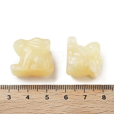 Natural Yellow Jade Carved Figurines DJEW-L023-E05-1