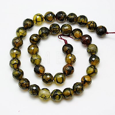 Natural Dragon Veins Agate Beads Strands G-G445-10mm-03-1