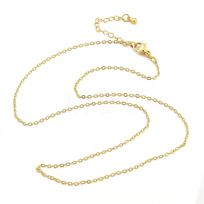 Brass Cable Chain Necklaces for Women NJEW-D302-48G-1