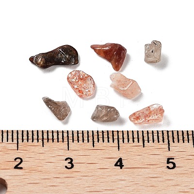 Natural Sunstone Chips Beads G-M428-03B-1