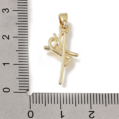Brass Pendants KK-CBAA632-01G-1