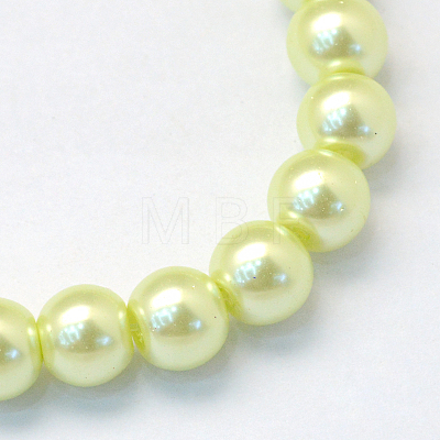 Baking Painted Glass Pearl Bead Strands HY-Q003-3mm-46-1