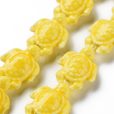 Handmade Porcelain Ceramic Beads Strands PORC-Q265-007B-1