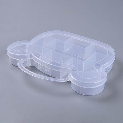 11 Compartments Bear Plastic Storage Box CON-P006-01-1
