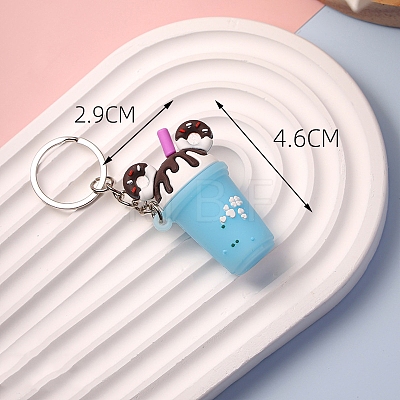 Milk Tea PVC Bag Keychain PW-WG2786B-01-1