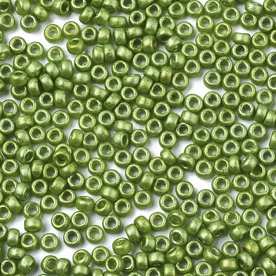Frosted Opaque Glass Seed Beads X-SEED-S042-06A-02-1