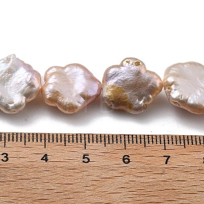 Natural Baroque Keshi Pearl Beads Strands PEAR-P064-07B-02B-1