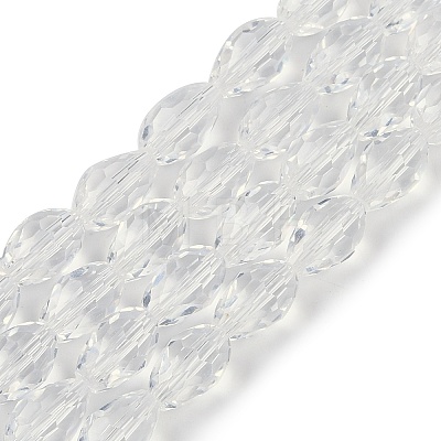 Transparent Glass Beads Strands EGLA-N013-T6mm-D01-1