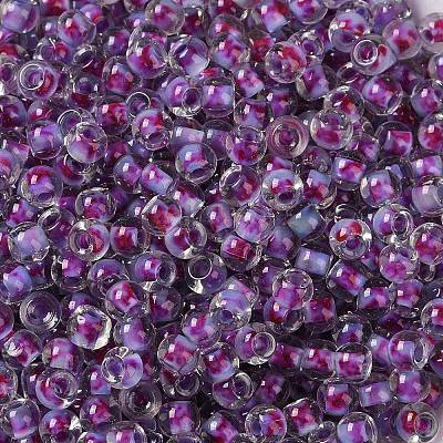 Transparent Inside Colours Glass Seed Beads SEED-A032-04T-1