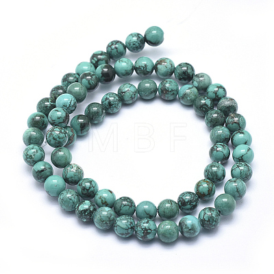 Natural Turquoise Beads Strands X-TURQ-G148-06-6mm-1