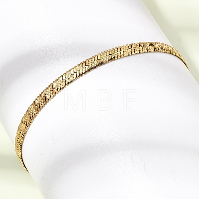 304 Stainless Steel Snake Chains Bracelets for Women BJEW-P395-02G-05-1