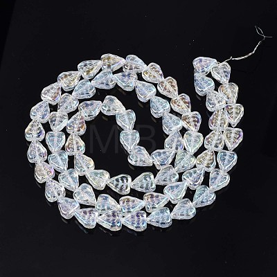 Electroplate Glass Beads Strands EGLA-S188-16-B04-1