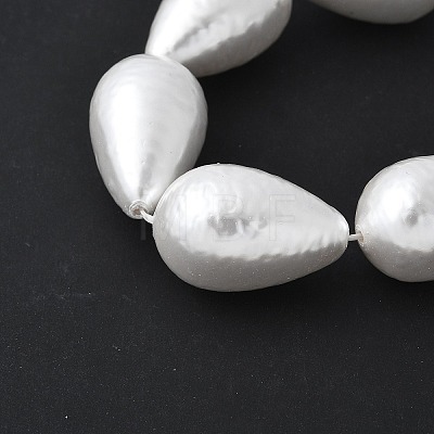 Electroplated Shell Pearl Beads Strands BSHE-F013-13-02-1