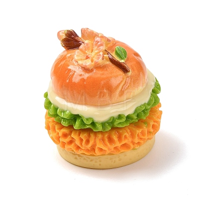 Opaque Resin Imitation Food Cabochons RESI-K029-06A-1
