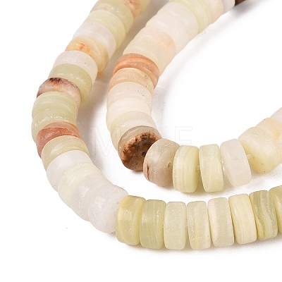 Natural Green Banded Calcite(Afghan Jade) Beads Strands G-N367-03A-02-1