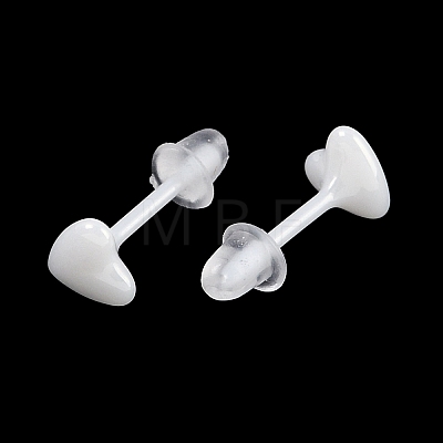 Porcelain Stud Earrings EJEW-H007-01B-1
