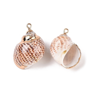 Natural Sea Shell Pendants SSHEL-N038-49-1