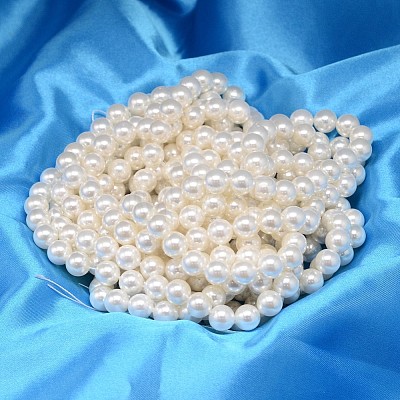 Round Shell Pearl Bead Strands BSHE-L011-10mm-A013-1