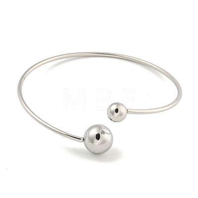 Non-Tarnish 304 Stainless Steel Cuff Bangles BJEW-P331-15P-1