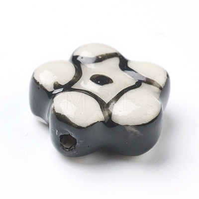 Handmade Porcelain Flower Beads PORC-J008-05A-1