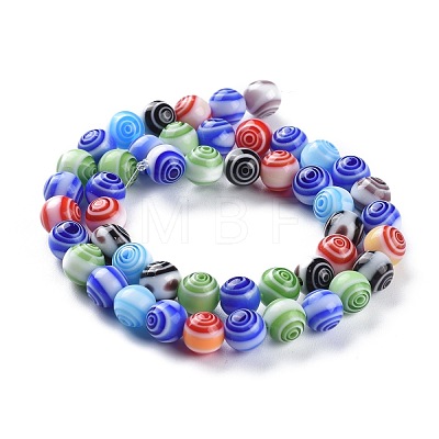 Handmade Lampwork Beads Strands LAMP-M003-10B-1