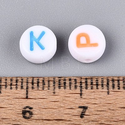 Opaque Acrylic Enamel Beads SACR-Q001-06-1