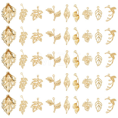 Leaf Theme DIY Jewelry Making Findings Kits DIY-TA0015-57-1
