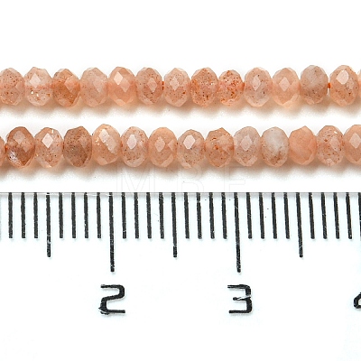 Natural Peach Moonstone Beads Strands G-A097-C02-01-1