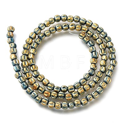 Electroplated Synthetic Non-magnetic Hematite Beads Strands G-C154-A01-01I-1